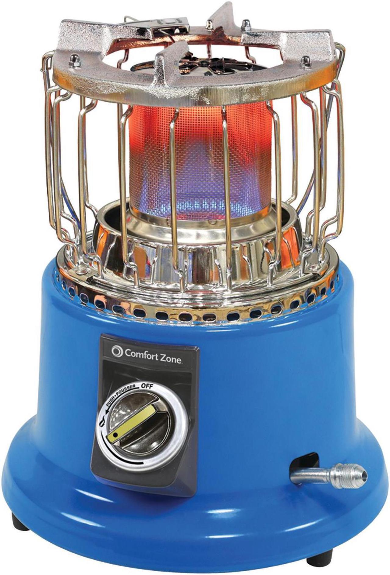 Alt view image 7 of 7 - Comfort Zone, CZPP21, 2 IN 1 PROPANE HEATER / STOVE, The Portable Heating / Cooking Solution For Camping, Hunting Tailgating, Outdoor Activities And Emergencies