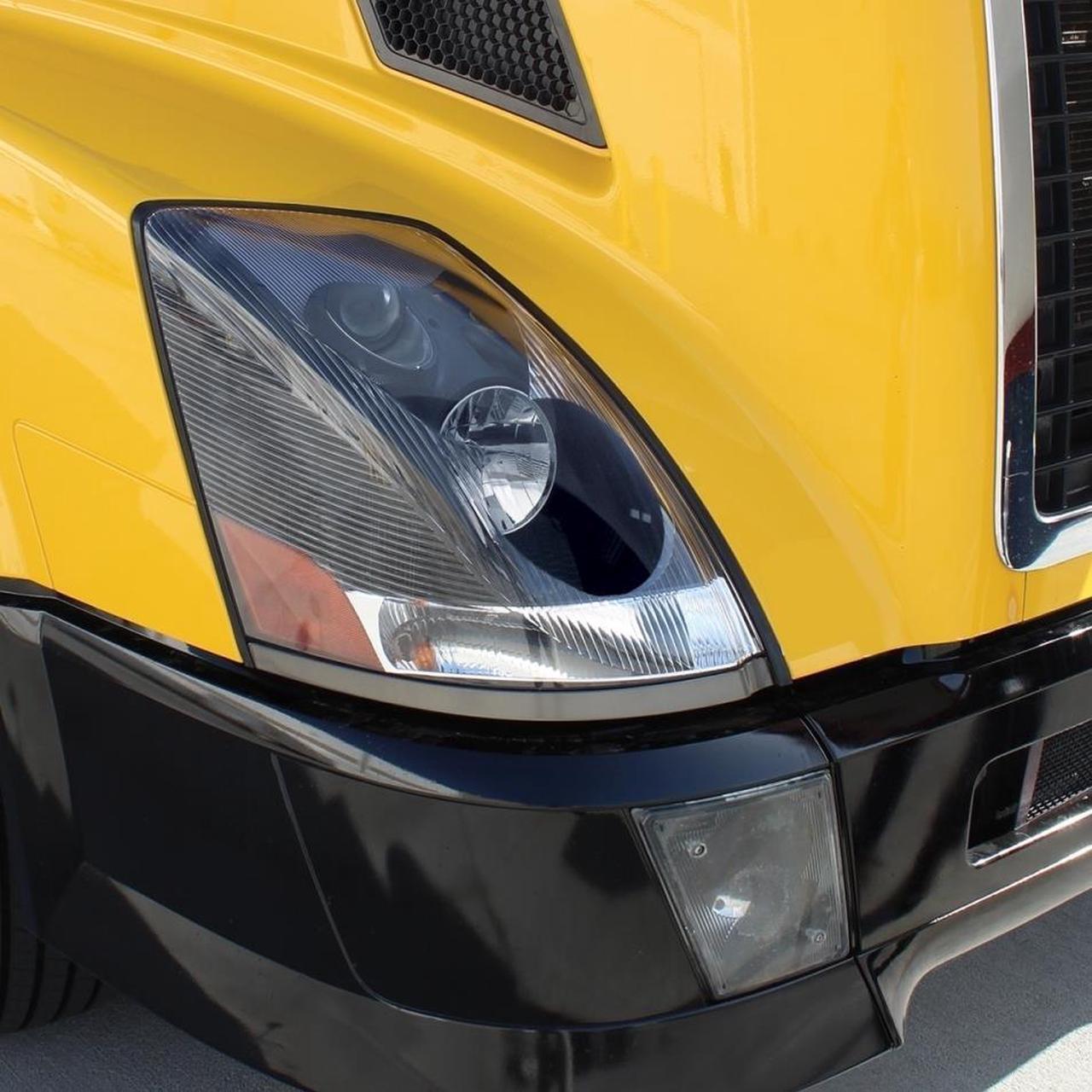 Alt view image 4 of 4 - United Pacific "Blackout" Headlight Made For 2004+ Volvo VN - Passenger 31313