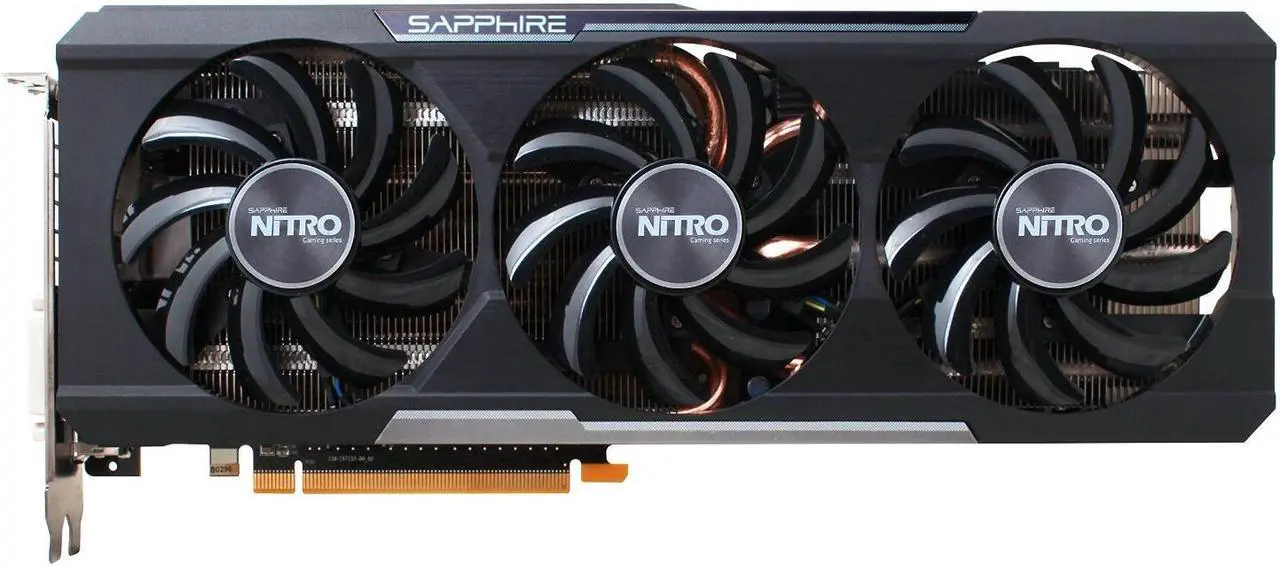 Alt view image 2 of 7 - Sapphire 11244-01-20G Radeon NITRO R9 390 8GB GDDR5 DVI-D/HDMI with Back Plate (UEFI) Graphics Card