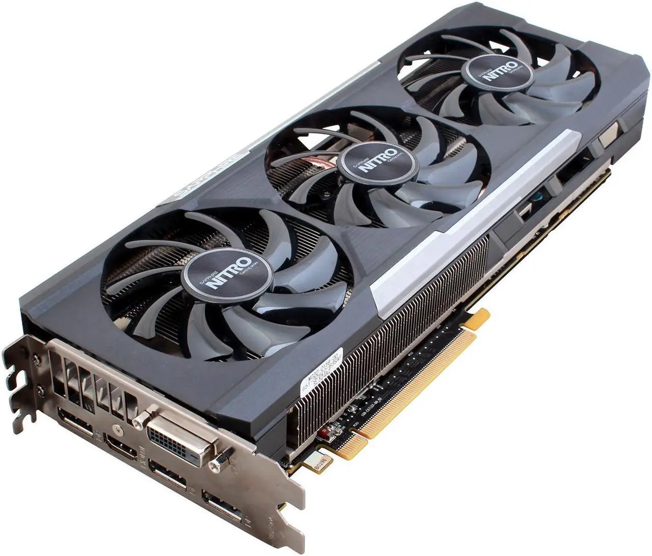 Alt view image 3 of 7 - Sapphire 11244-01-20G Radeon NITRO R9 390 8GB GDDR5 DVI-D/HDMI with Back Plate (UEFI) Graphics Card