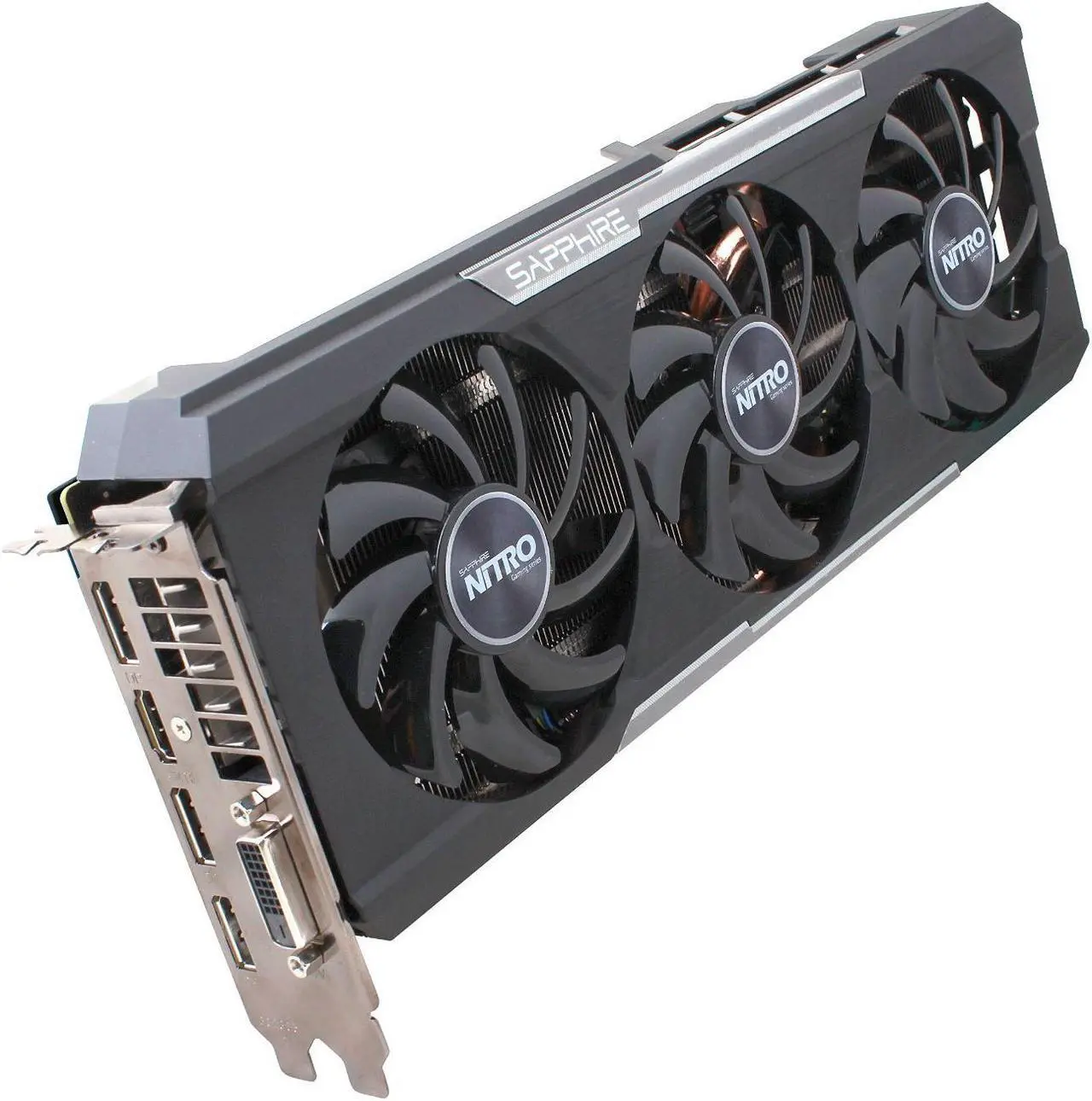 Alt view image 4 of 7 - Sapphire 11244-01-20G Radeon NITRO R9 390 8GB GDDR5 DVI-D/HDMI with Back Plate (UEFI) Graphics Card