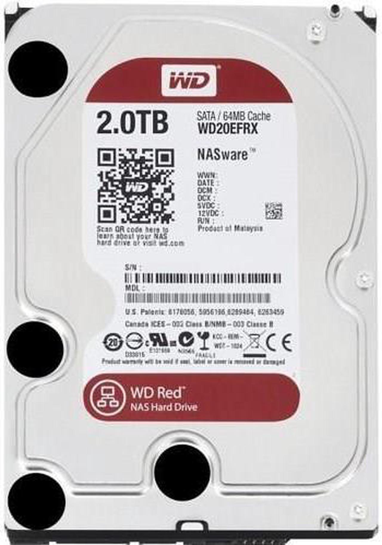 Main image of WD Red WD20EFRX 2TB 3.5-inch Internal Hard Drive - SATA 6.0Gb/s