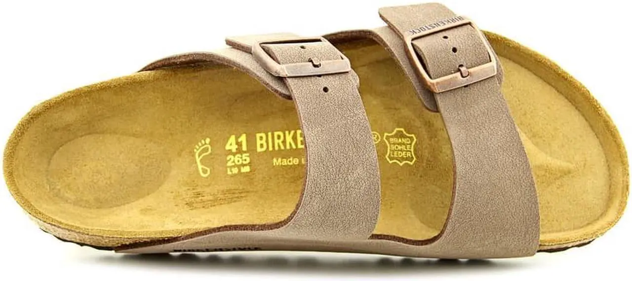 Alt view image 2 of 11 - Birkenstock Arizona Men US 8 Brown Slides Sandal