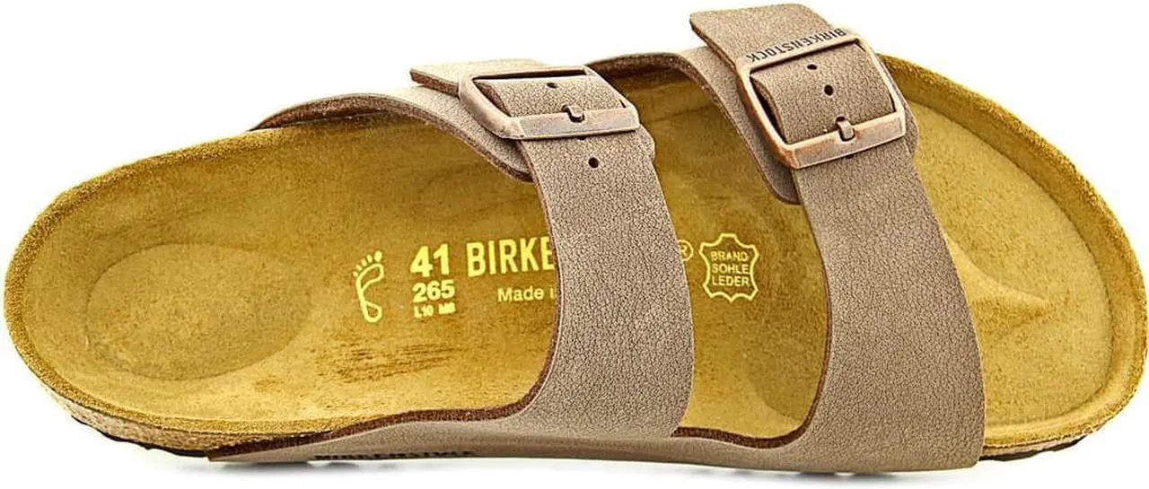 Alt view image 8 of 11 - Birkenstock Arizona Men US 8 Brown Slides Sandal