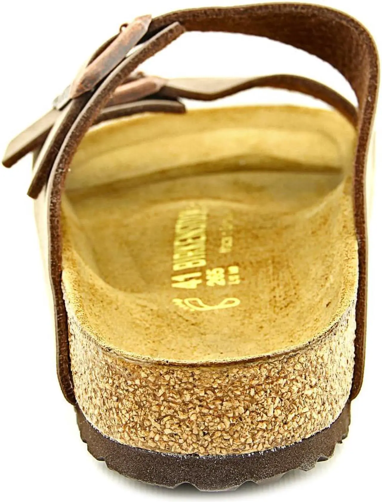 Alt view image 10 of 11 - Birkenstock Arizona Men US 8 Brown Slides Sandal