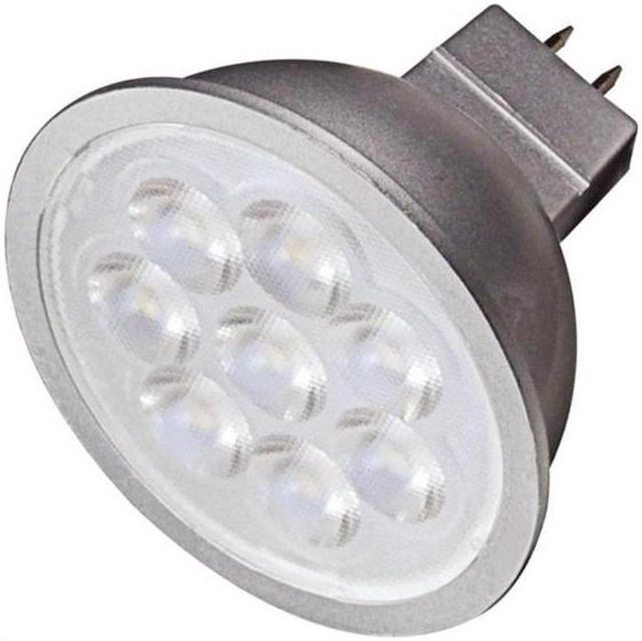 Alt view image 2 of 6 - Satco 6.5W MR16 LED Dimmable 5000K Neutral Flood Light Bulb