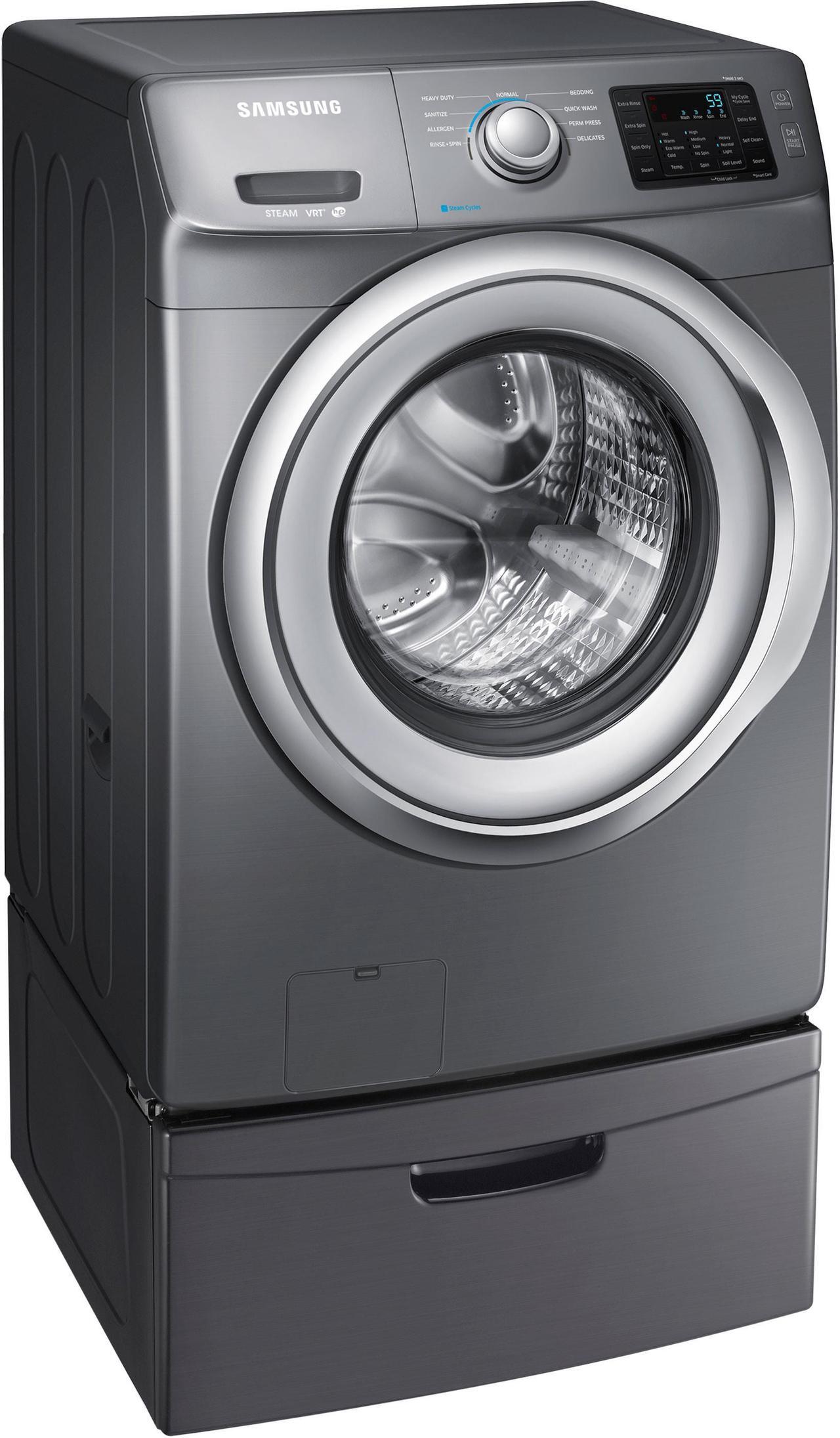 Alt view image 3 of 12 - Samsung  WF42H5200AP:  WF5200  4.2  cu.  ft.  Front  Load  Washer  (Platinum)