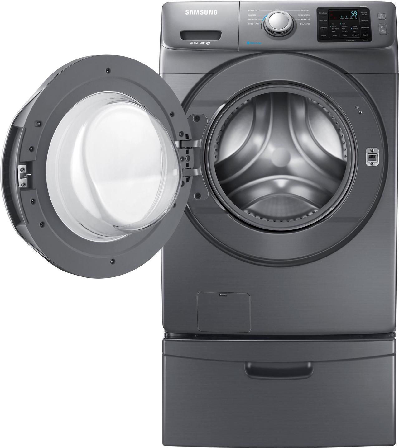 Alt view image 4 of 12 - Samsung  WF42H5200AP:  WF5200  4.2  cu.  ft.  Front  Load  Washer  (Platinum)