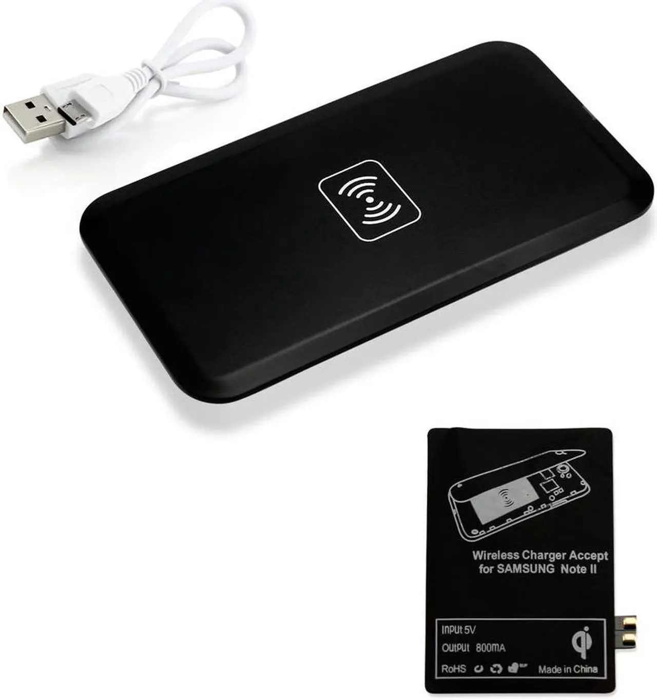 Main image of GEARONIC TM Qi Wireless Charger Charging Pad + Receiver Kit For Samsung Galaxy Note 2 II N7100