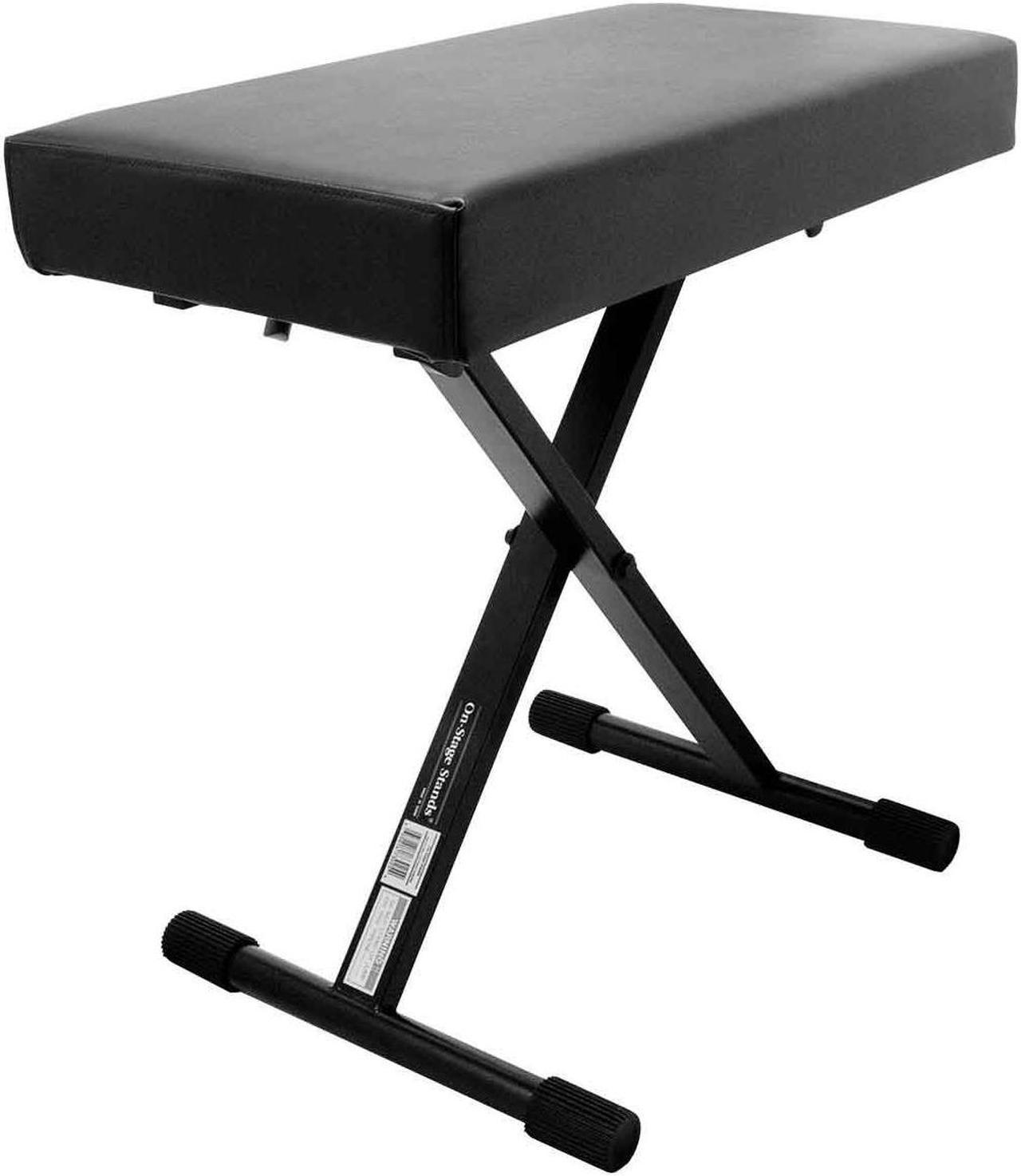 On Stage KT7800 Three-Position X-Style Bench Black