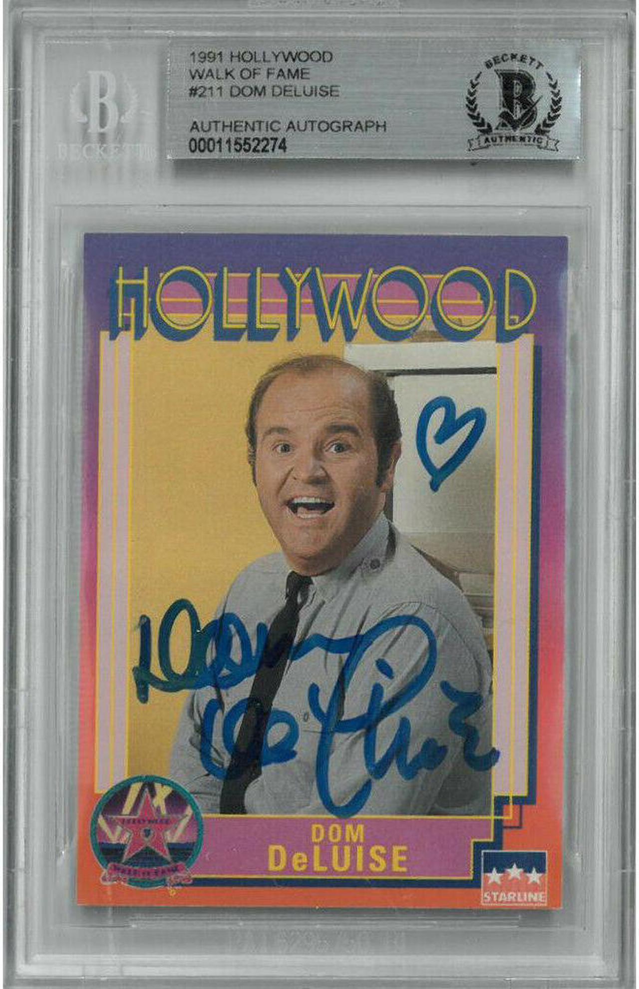 Main image of Dom DeLuise signed 1991 Hollywood Walk of Fame Trading Card #211- Beckett Encapsulation #00011552274