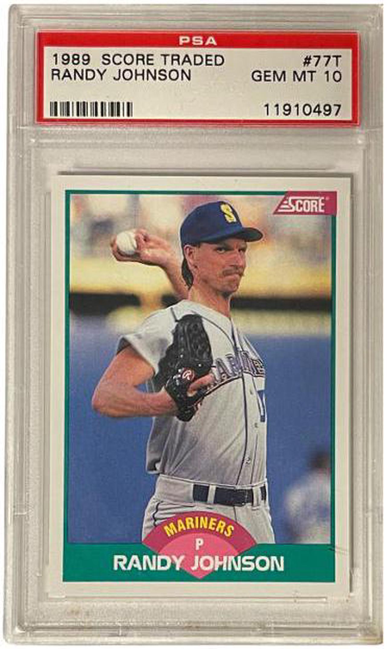 Main image of Randy Johnson 1989 Score Traded Rookie Card (RC) #77T- PSA Graded 10 Gem Mint (Seattle Mariners)