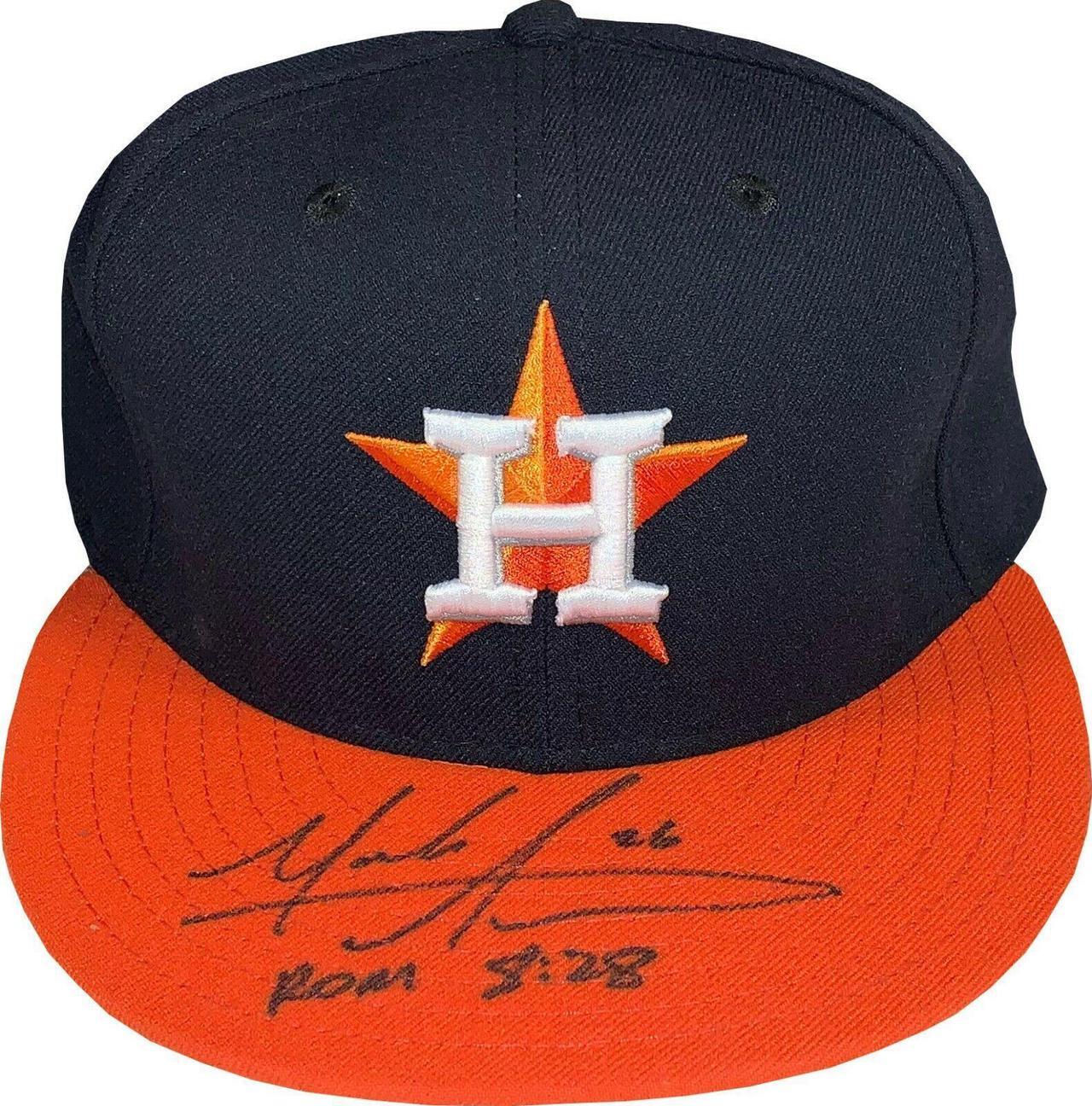 Main image of Mark Appel signed Houston Astros New Era Authentic Collection Fitted Cap Rom 8:28- JSA Hologram #HH18409