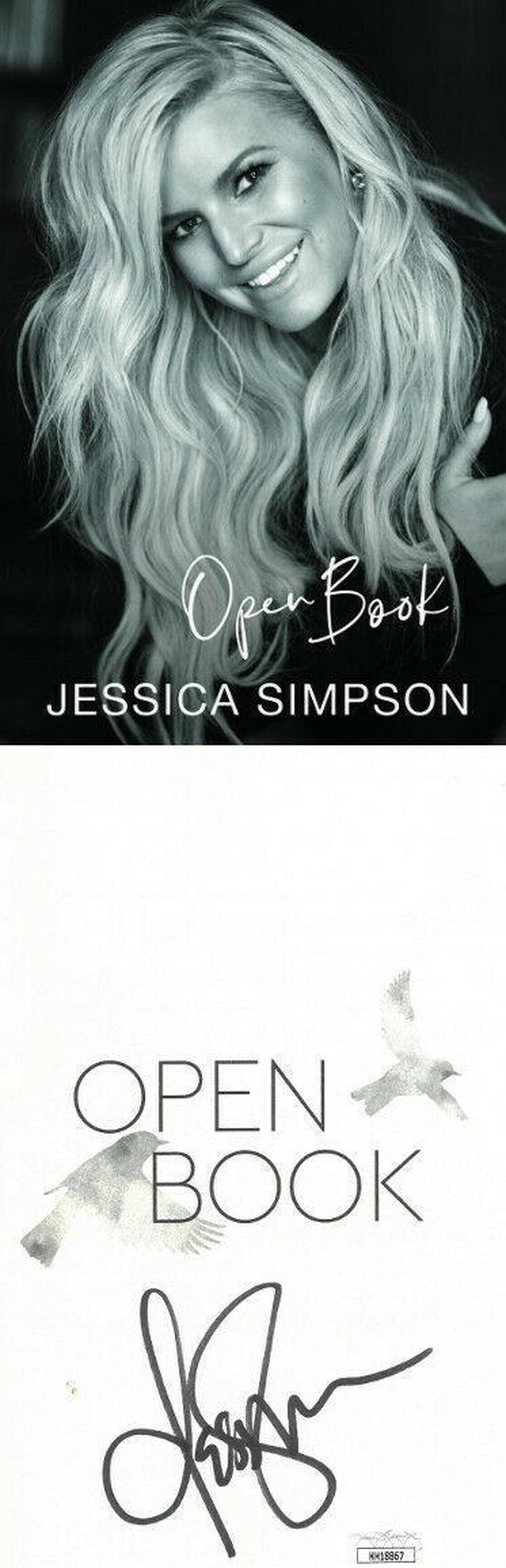 Main image of Jessica Simpson signed 2020 Open Book Hardcover Book- JSA