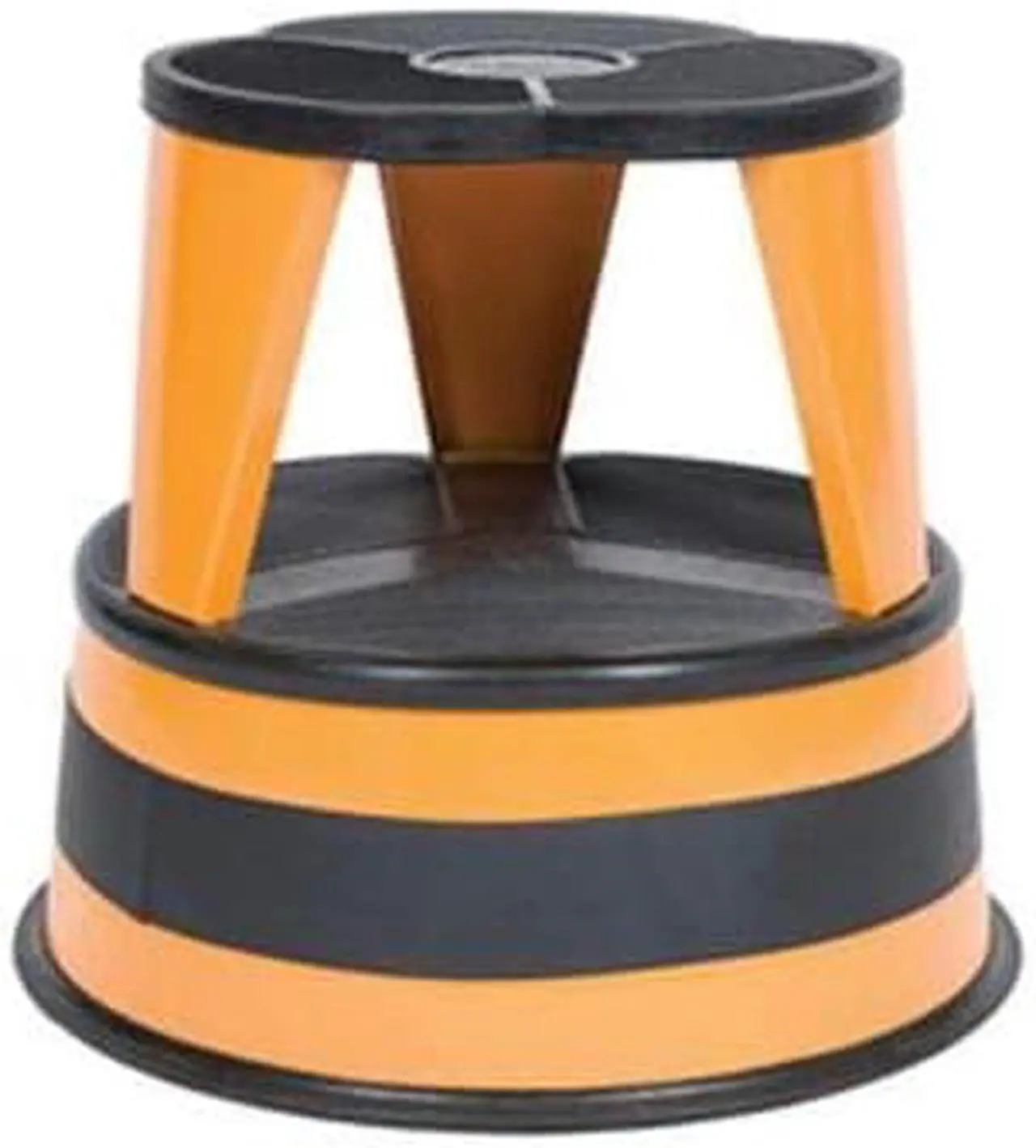 Main image of Cramer Kik-Step Steel Step Stool 350 lb cap 16" dia. x 14 1/4h Orange 100130