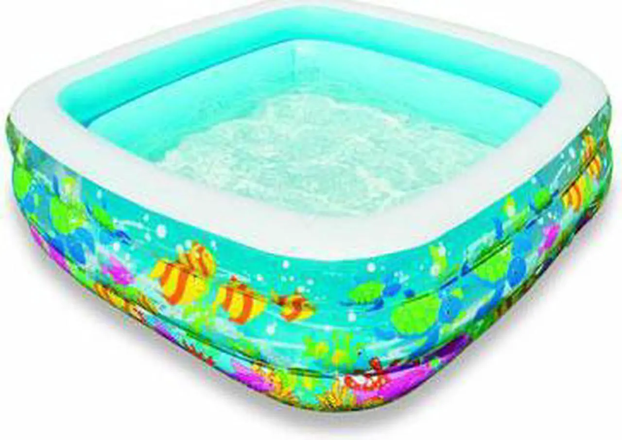 Alt view image 4 of 12 - Intex 57471EP Clearview Aquarium Clear Inflatable Swimming Pool