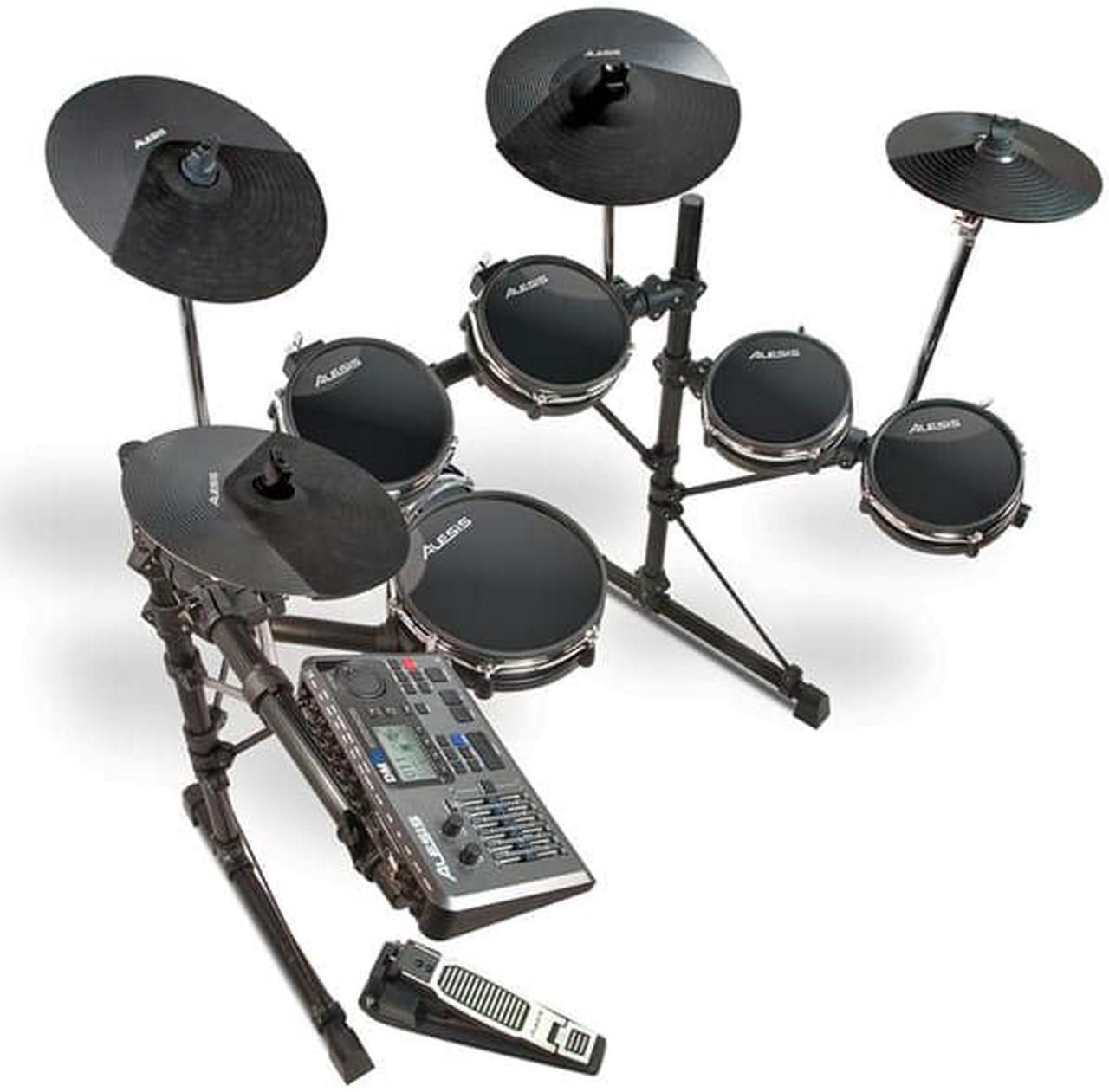 Alt view image 5 of 5 - Alesis DM10 Studio Kit Six-Piece Professional Electronic Drum Set