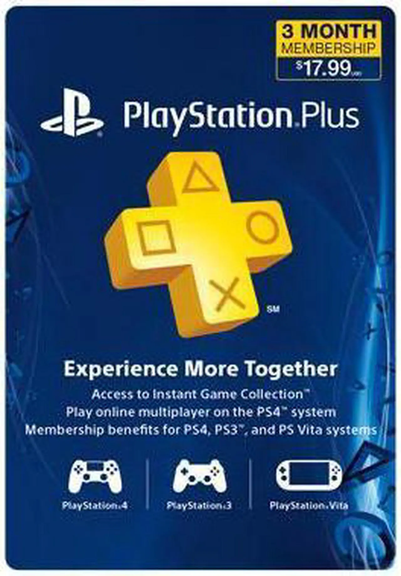 Alt view image 3 of 3 - Sony PlayStation Plus Membership - 3 Month (Physical Card)
