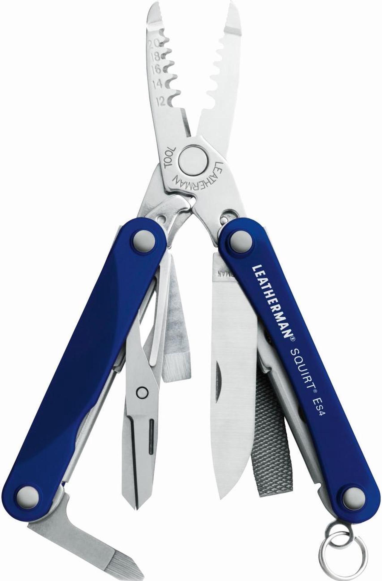 Alt view image 2 of 9 - Leatherman LM41203 Squirt Es4 Blue 2 1/4" Closed Stainless Construction W/ Blue