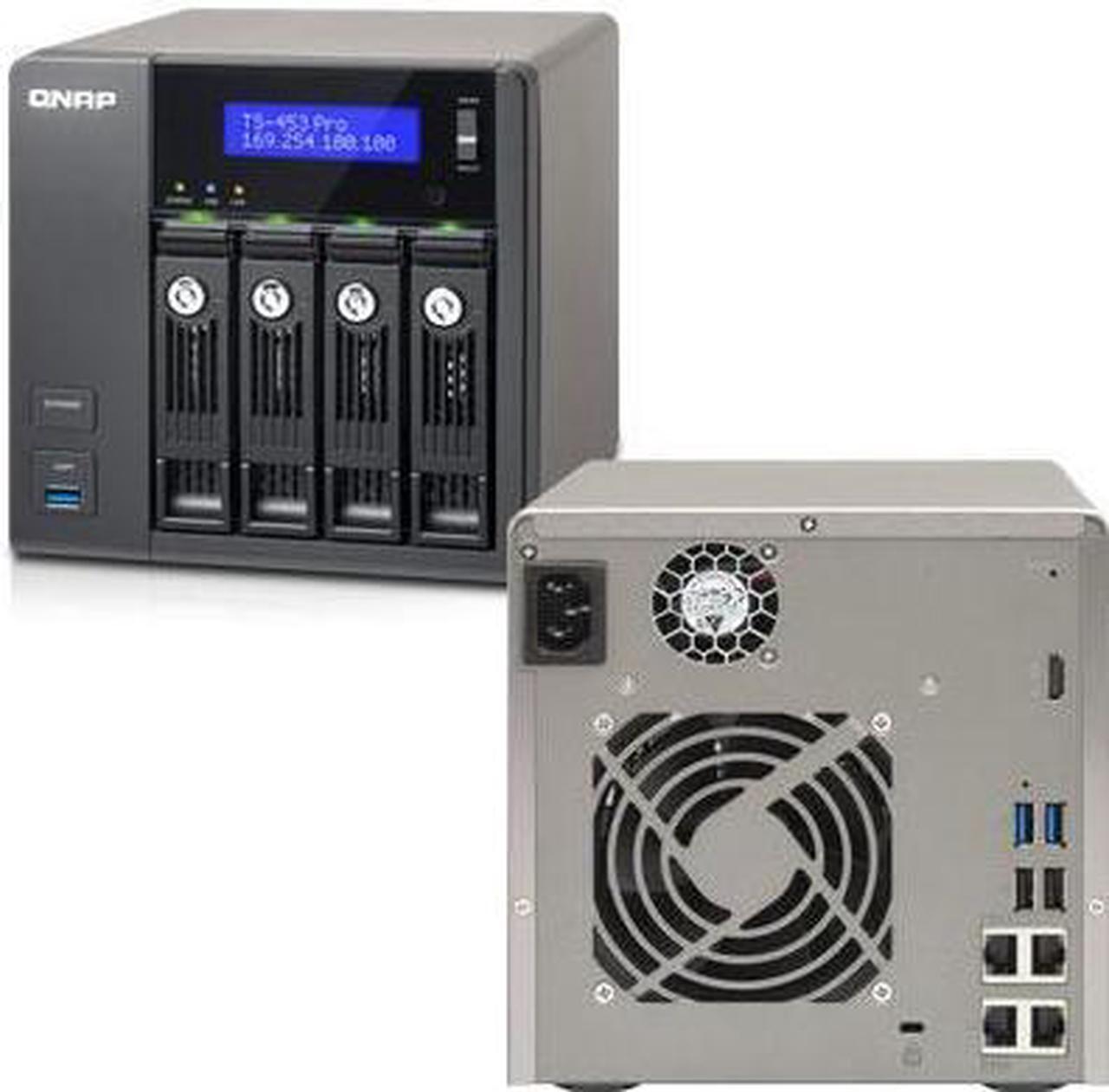 Main image of QNAP TS-453 Pro (8GB RAM version) 4-Bay Professional-grade NAS, Intel 2.0 GHz Quad Core CPU with Media Transcoding