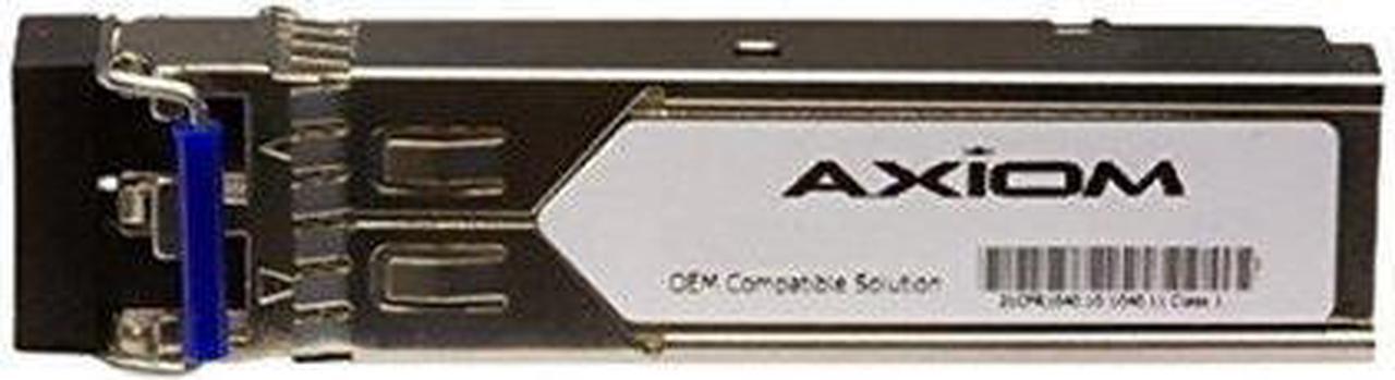 Axiom SFP Transceiver Modules are certified 100% compliant in all OEM applications. They are pre-configured with an application specific code to meet the requirement set forth by the router and switch OEMs. Axiom compatible transceivers per