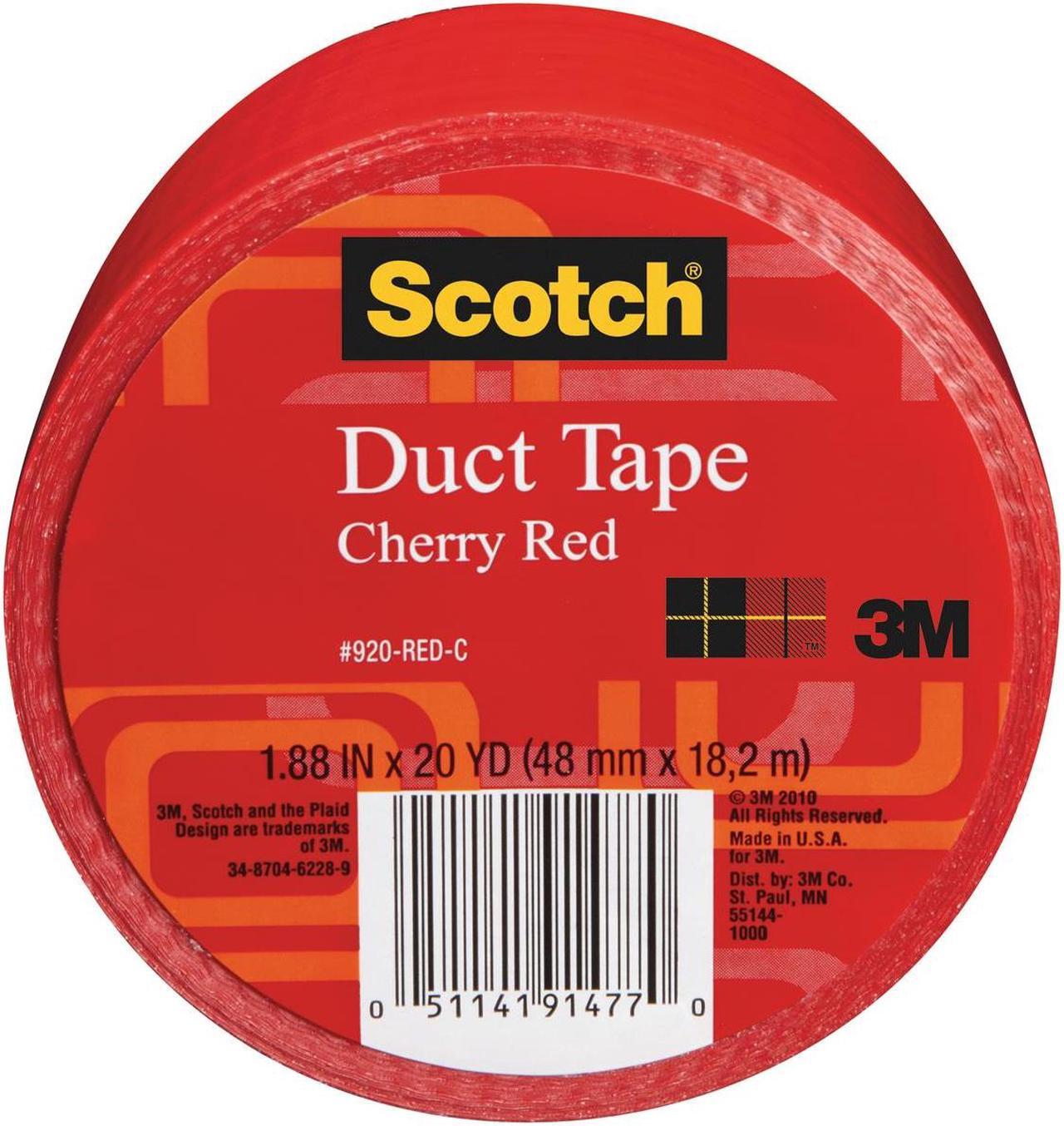 Alt view image 4 of 20 - 3M 920-RED-C 1.88" x 20 Yards Red Duct Tape