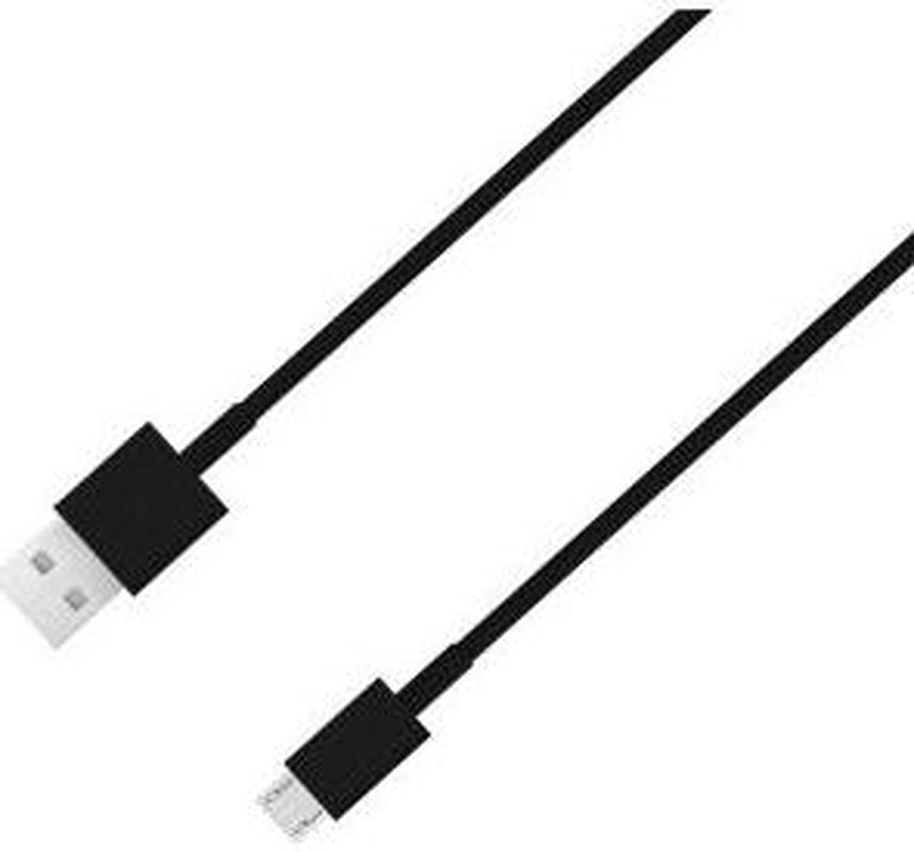 4XEM 4XMUSBCBLBK Black Micro USB To USB Data/Charge Cable For Samsung/HTC/Blackberry