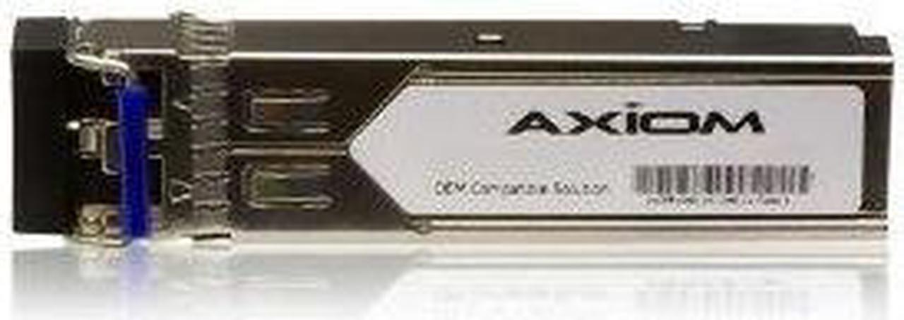 Axiom SFP Transceiver Modules are certified 100% compliant in all OEM applications. They are pre-configured with an application specific code to meet the requirement set forth by the router and switch OEMs. Axiom compatible transceivers per