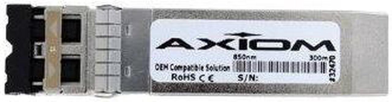 Axiom SFP+ Transceiver Modules are certified 100% compliant in all OEM applications. They are pre-configured with an application specific code to meet the requirement set forth by the router and switch OEMs. Axiom compatible transceivers pe