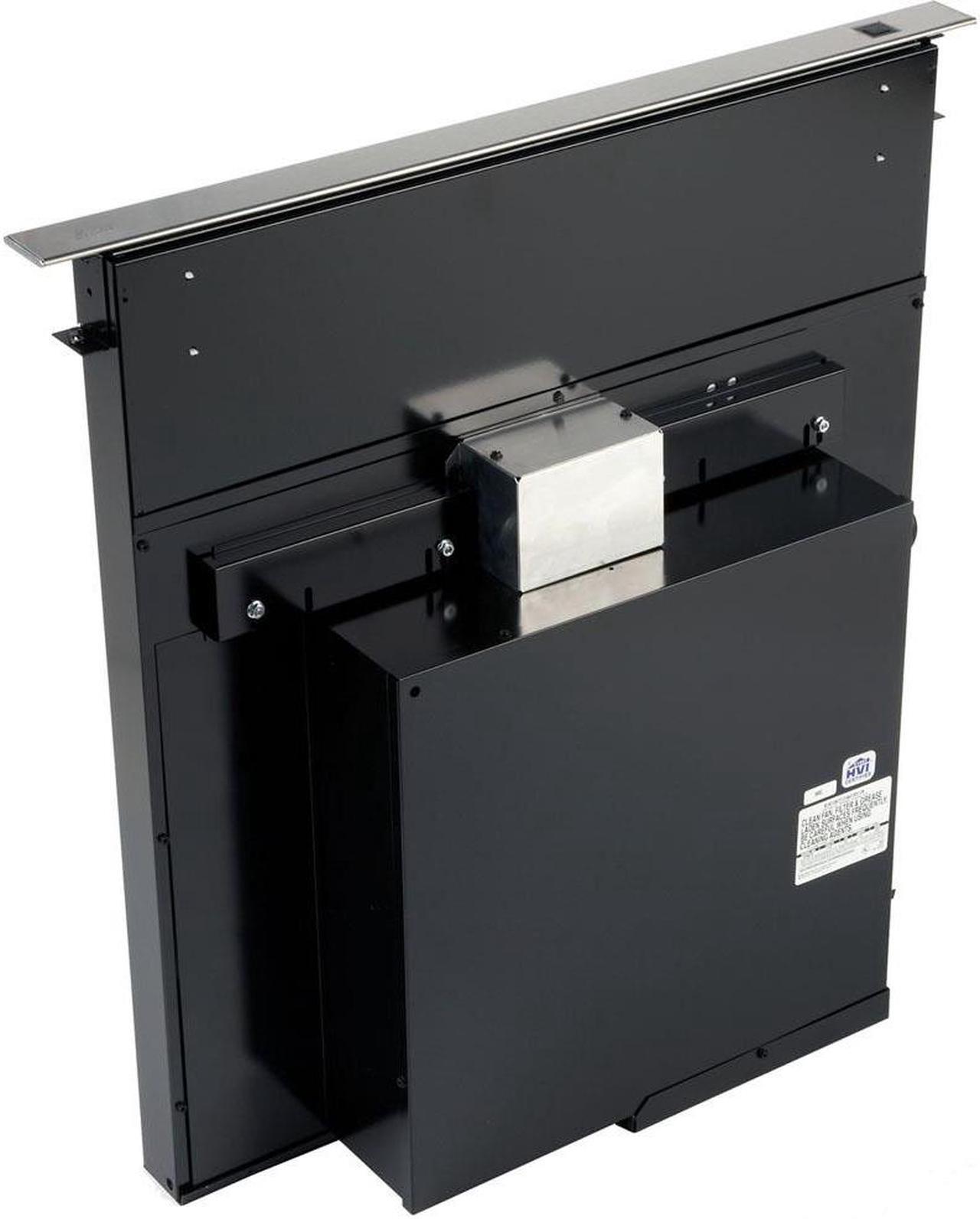 Alt view image 4 of 12 - Broan 273003 500 CFM 30" Wide Stainless Steel Downdraft Range Hood with Adjustab