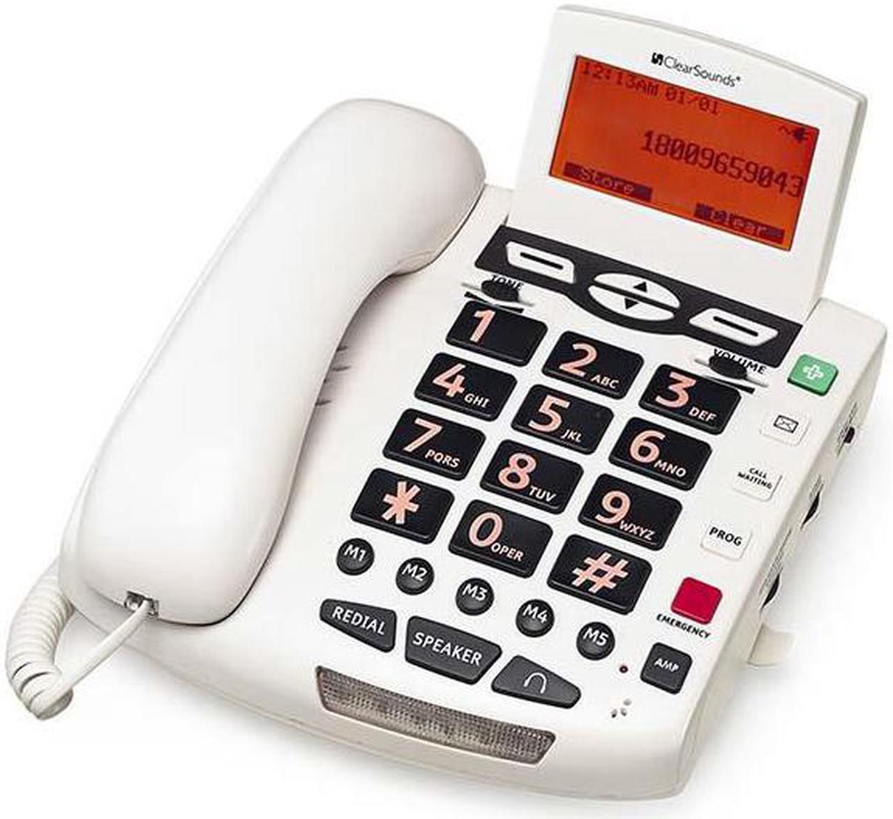 Alt view image 6 of 15 - ClearSounds WCSC600 - corded phone with caller ID/call waiting (CLS-WCSC600)