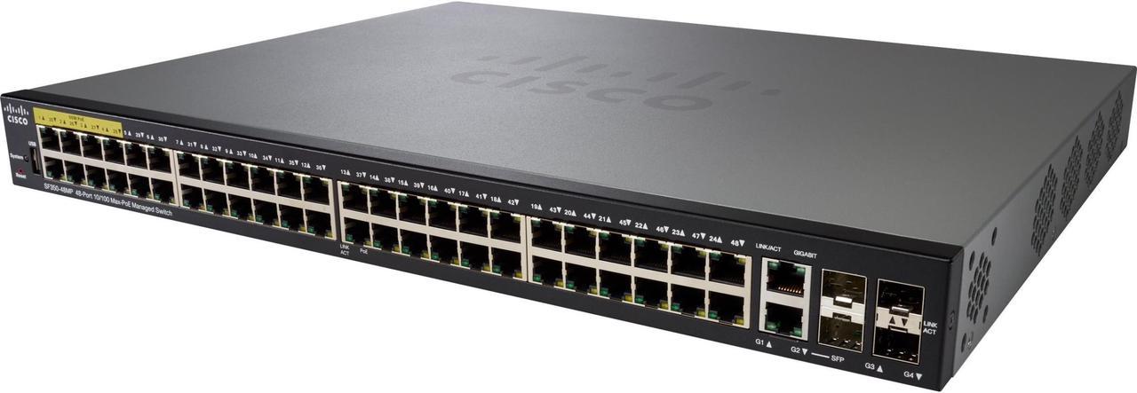 Cisco SF350-48P 48-Port 10 100 PoE Managed Switch SF350-48MP-K9-NA