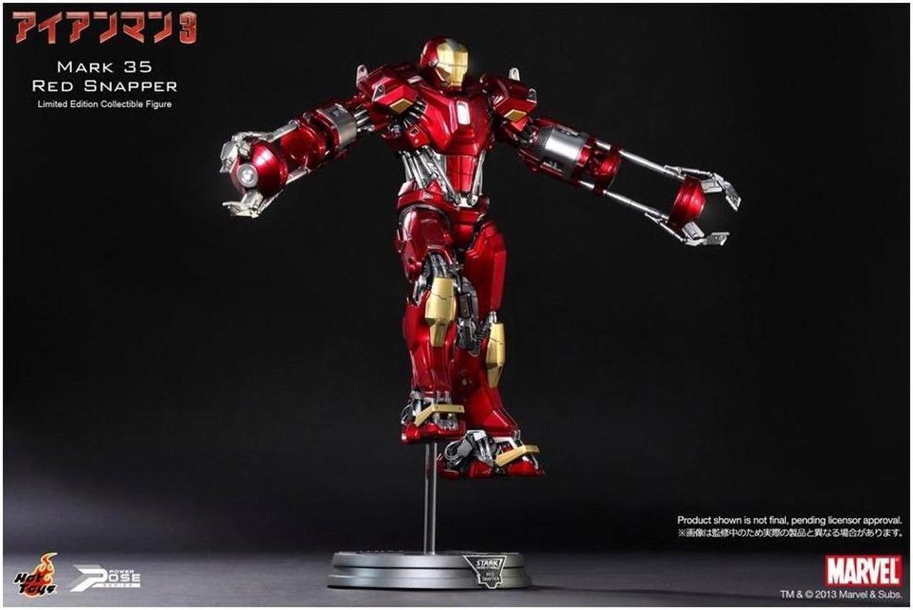 Iron Man 3 Hot Toys 1:6 Power Pose Collectible Figure: Red Snapper Mark XXXV