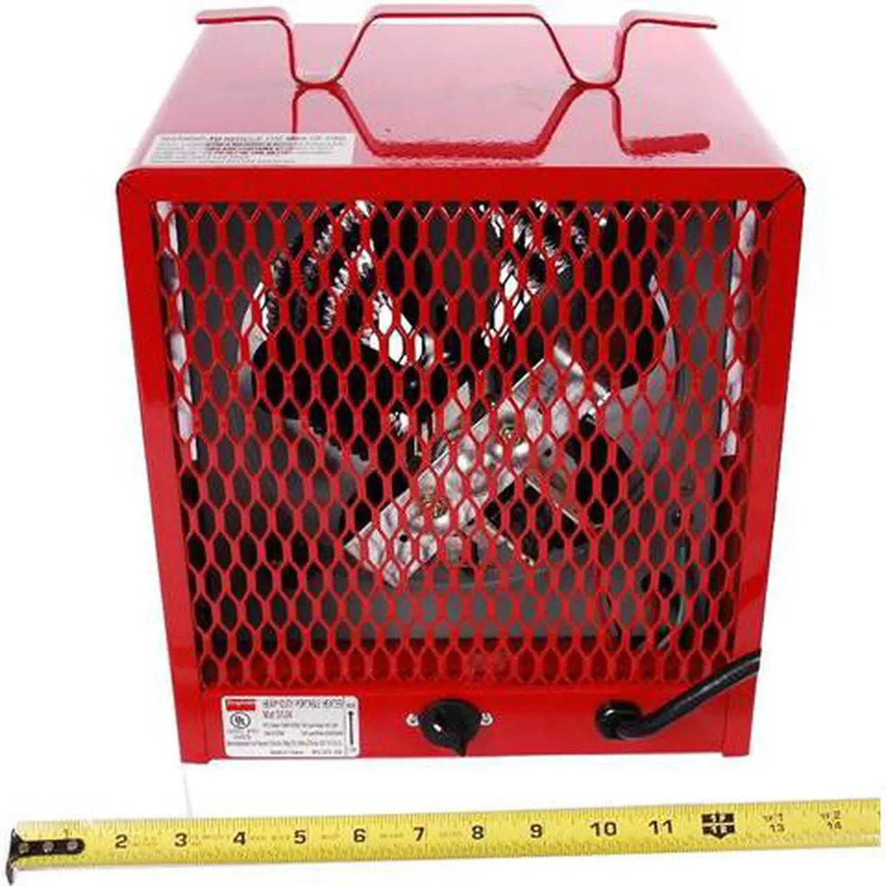 Alt view image 3 of 5 - DAYTON 3VU34 Portable Electric Jobsite & Garage Heater, 4000W/3000W, 208/240V AC