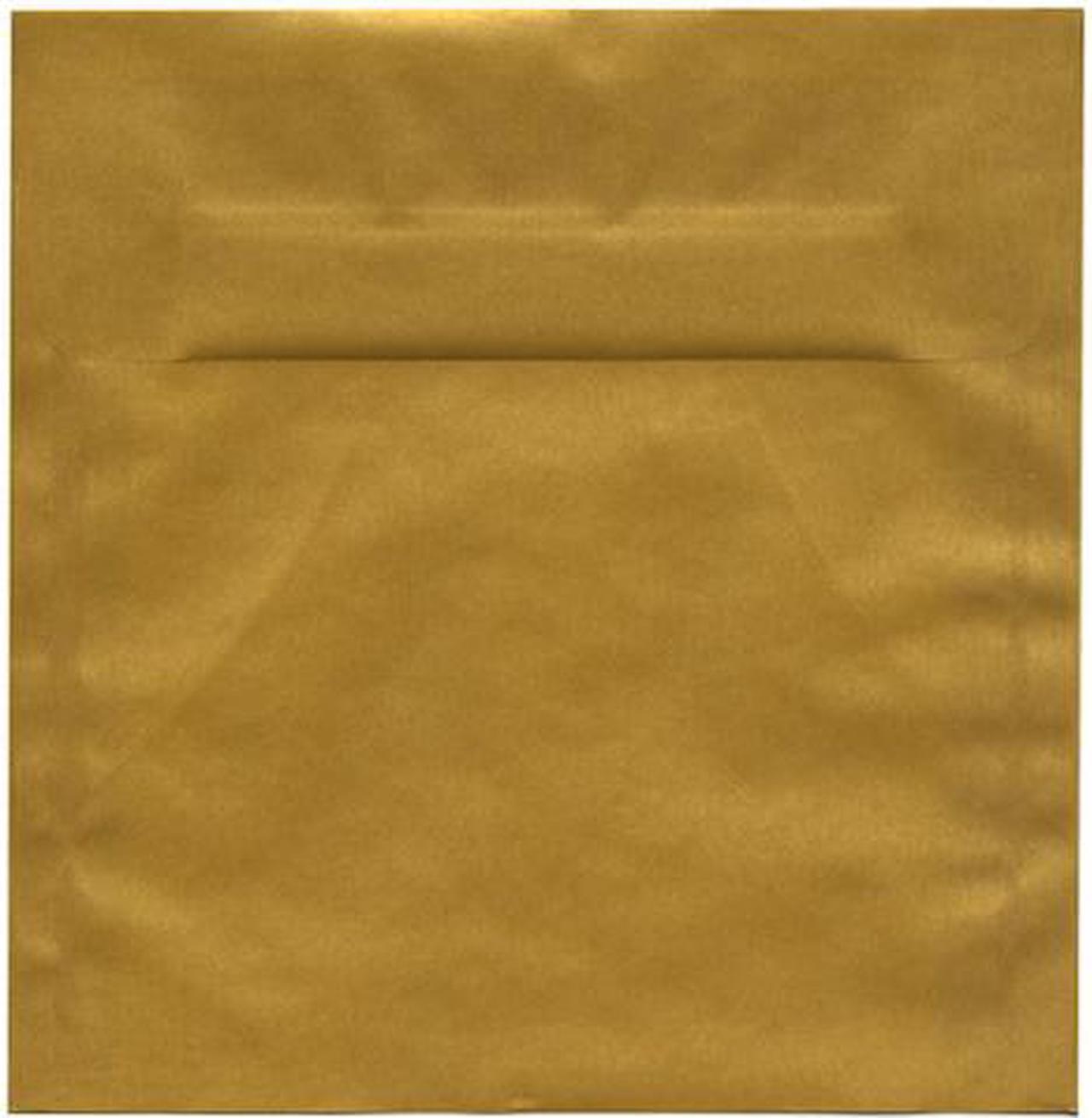 Main image of JAM Paper® Square (8.5 x 8.5) Envelope - Gold Translucent - 25 envelopes per pack
