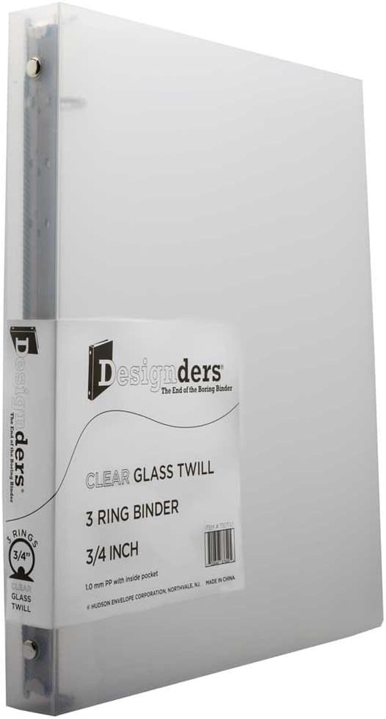 Main image of JAM Paper Standard 3/4" 3-Ring Flexible Poly Binder Clear (750T1CL)