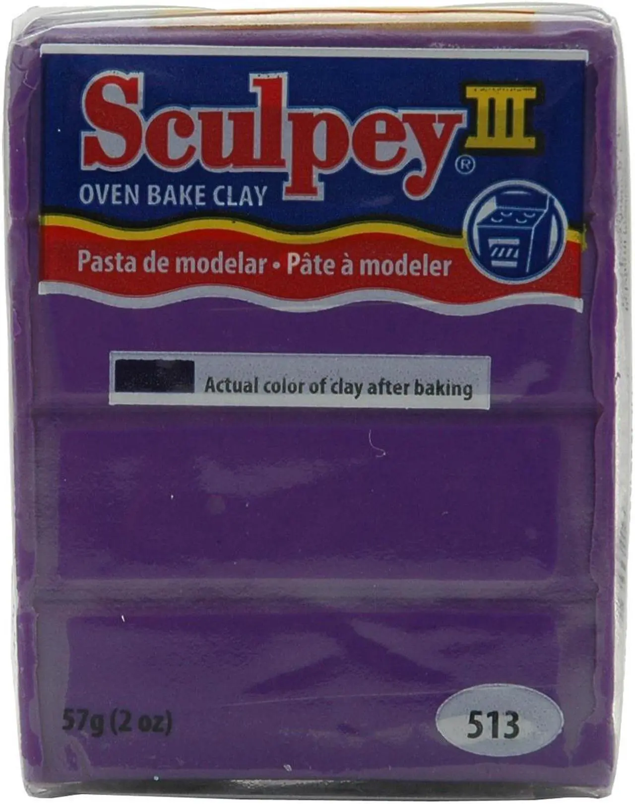 Alt view image 2 of 7 - Sculpey III Polymer Clay 2oz-Purple