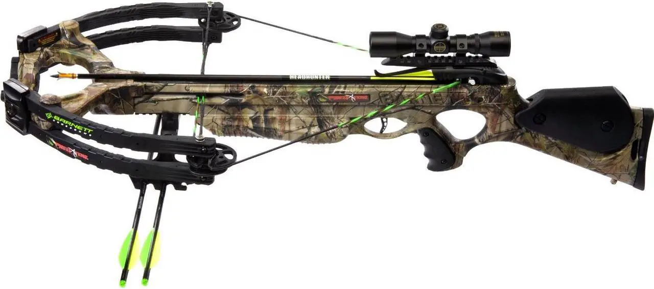 Alt view image 2 of 13 - Barnett 78015 Predator AVI Crossbow Package 4x32 Scope Quiver Bolts