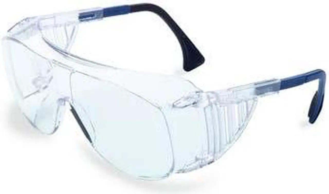 Alt view image 7 of 10 - Uvex 763-S0112 Ultraspec 2001 OTG Safety Eyewear, Clear/Black Frame, Clear Lens