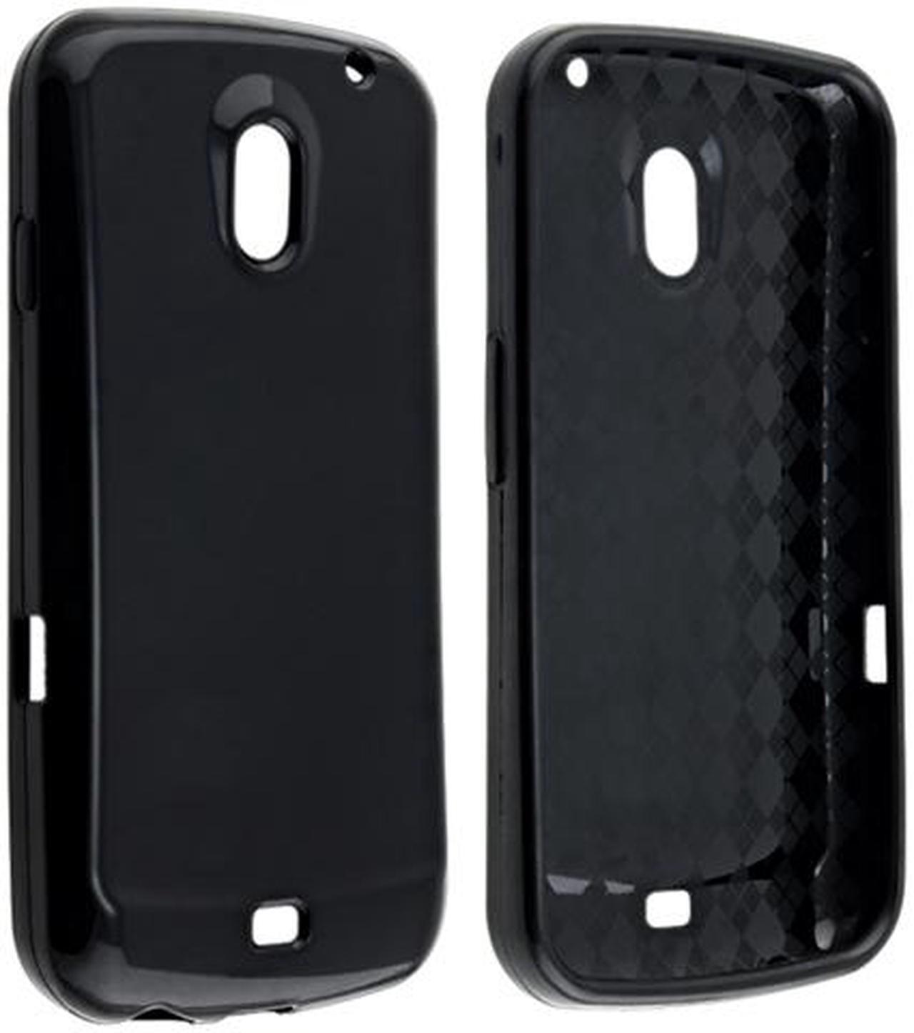 Alt view image 5 of 5 - TPU Rubber Skin Case compatible with Samsung© Galaxy Nexus i9250, Black