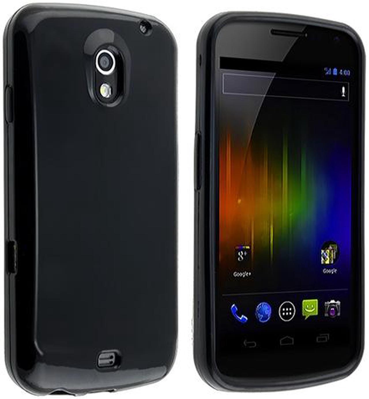 Alt view image 3 of 5 - TPU Rubber Skin Case compatible with Samsung© Galaxy Nexus i9250, Black