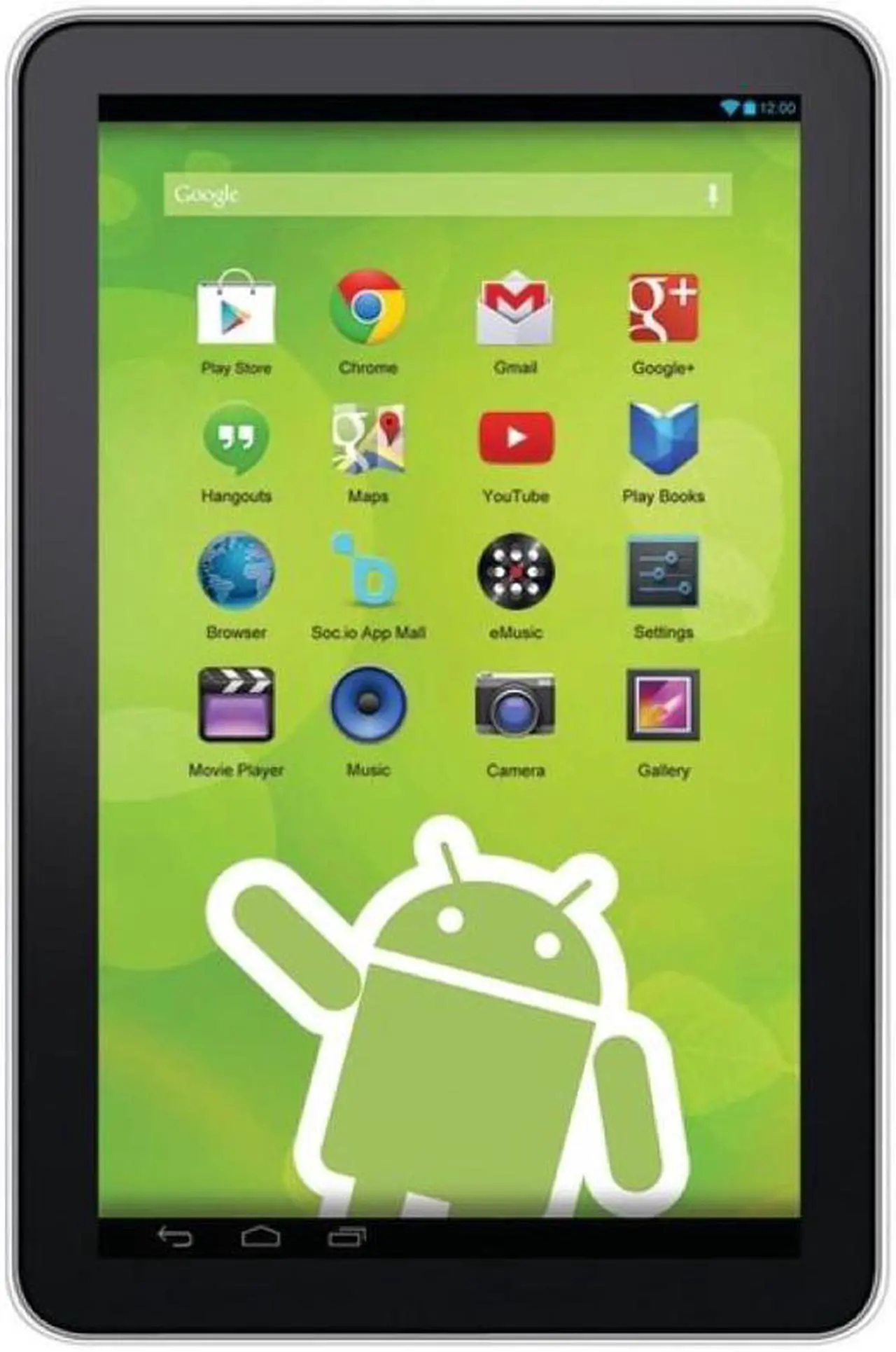 Main image of Zeki TBQG1084B 10" Quad Core Google(R) Tablet