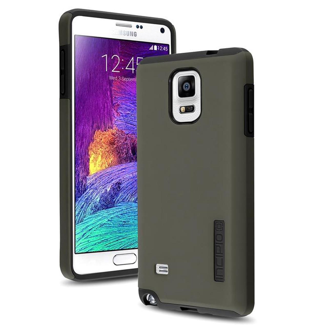 Alt view image 3 of 8 - Samsung Galaxy Note 4 Thunder Gray Incipio DualPro Case SA-579-GRY