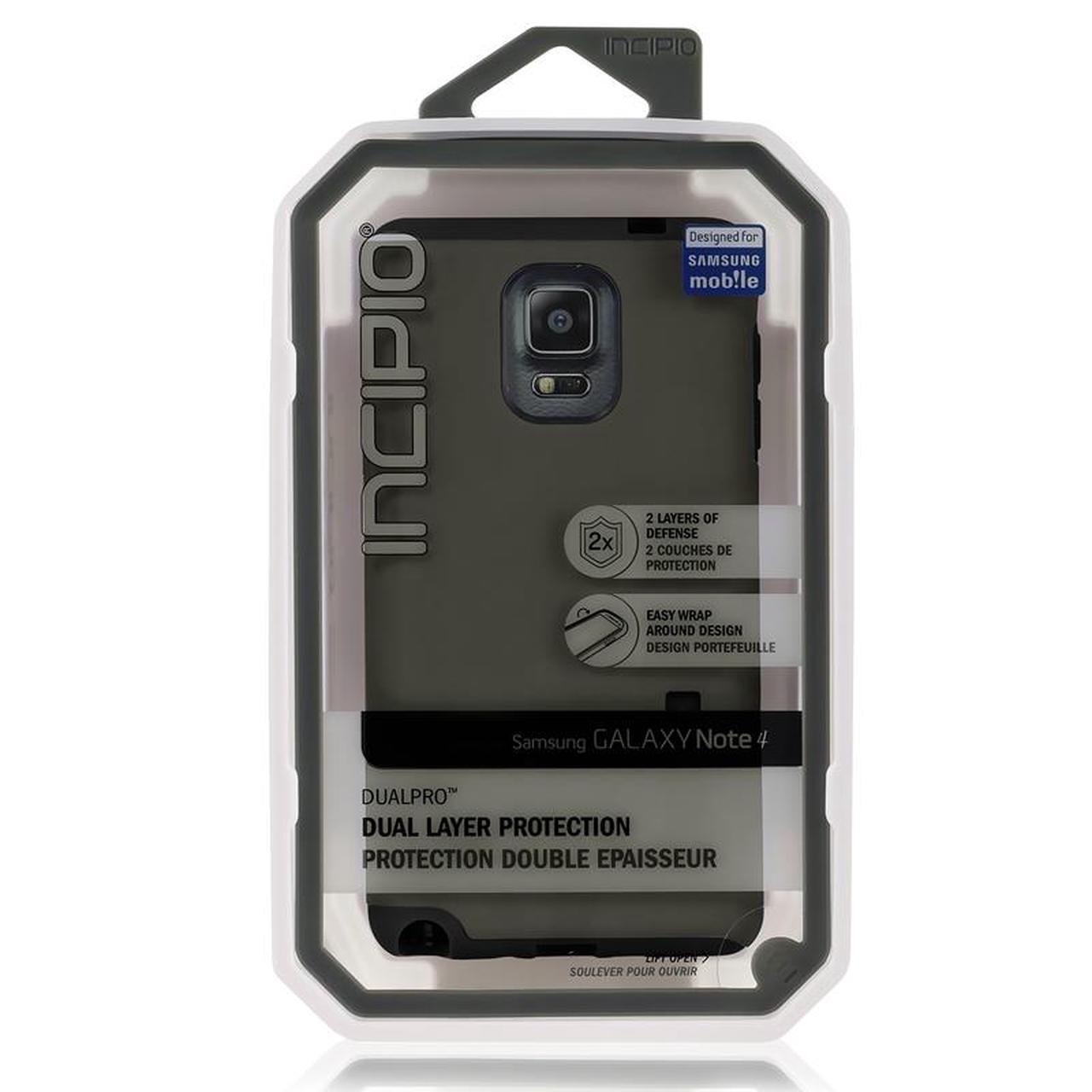 Alt view image 7 of 8 - Samsung Galaxy Note 4 Thunder Gray Incipio DualPro Case SA-579-GRY