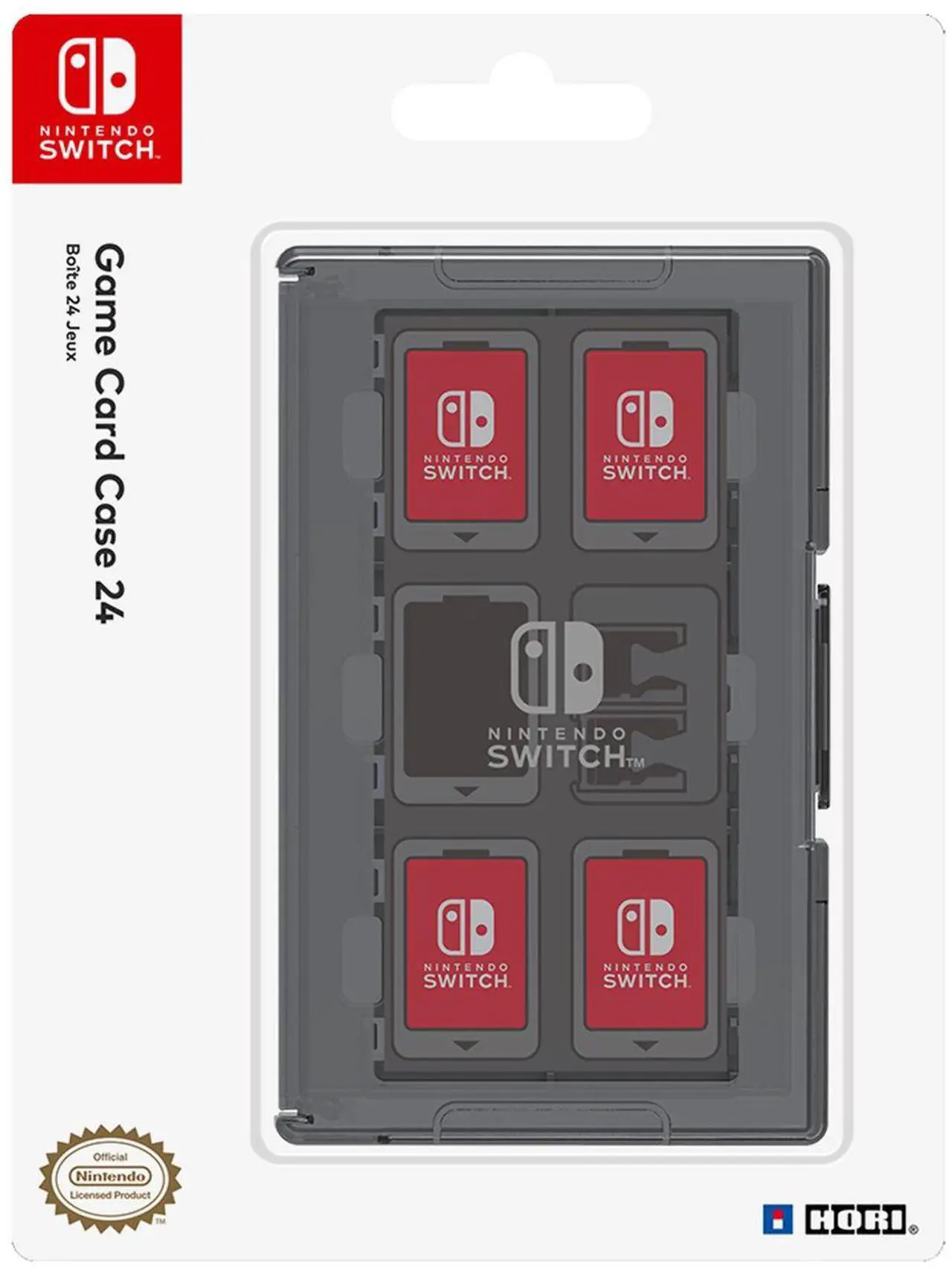 Alt view image 2 of 4 - HORI Nintendo Switch Game Card Case 24 - Black