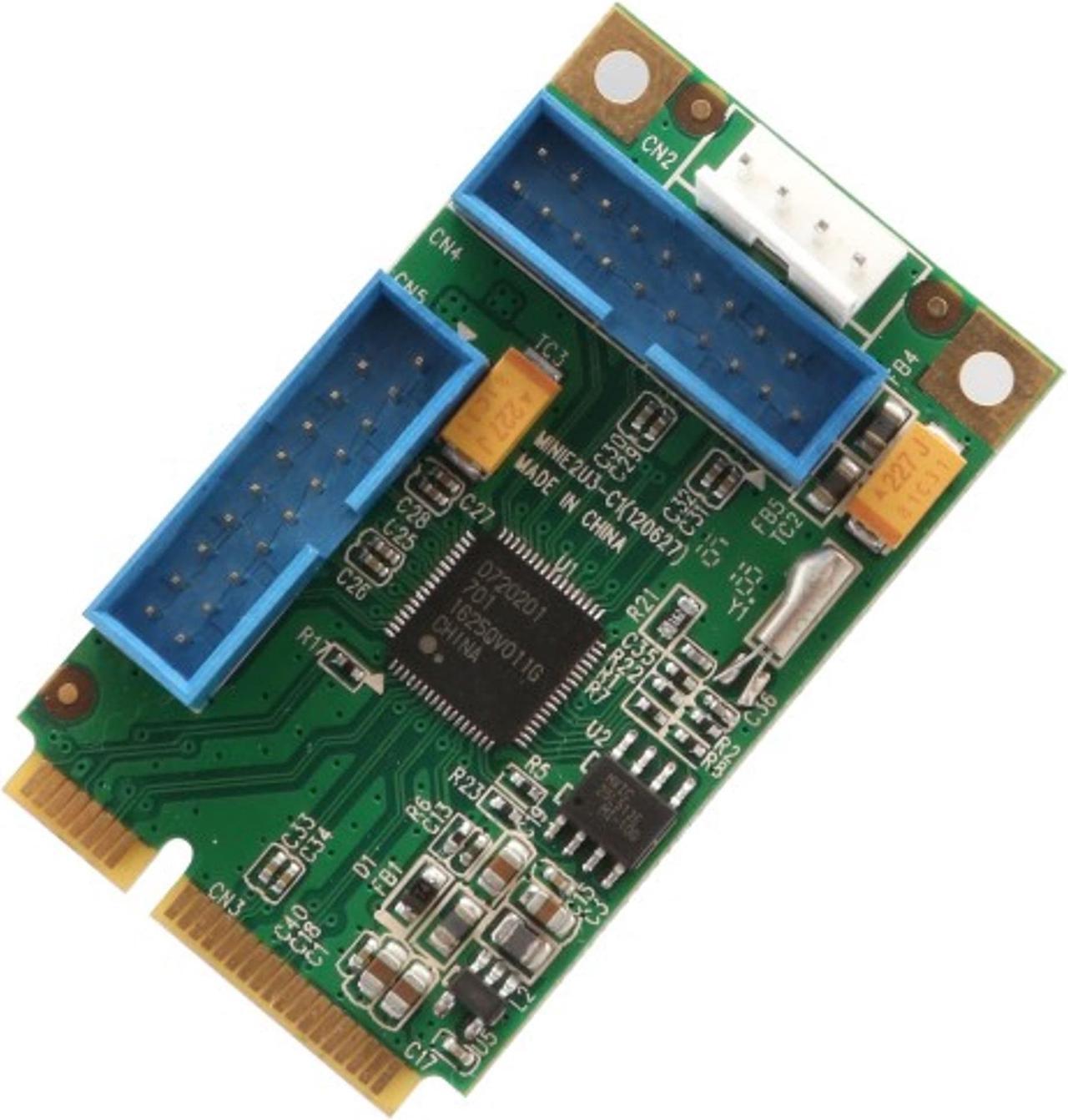 Alt view image 3 of 17 - SYBA SD-MPE20215 Mini Pci-Express 2.0 4-Port Usb3.0 Card
