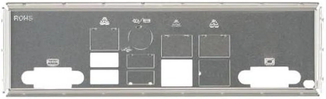 Alt view image 2 of 10 - SUPERMICRO MCP-260-00042-0N STD I/O shield for X9 socket R server MB with Gasket