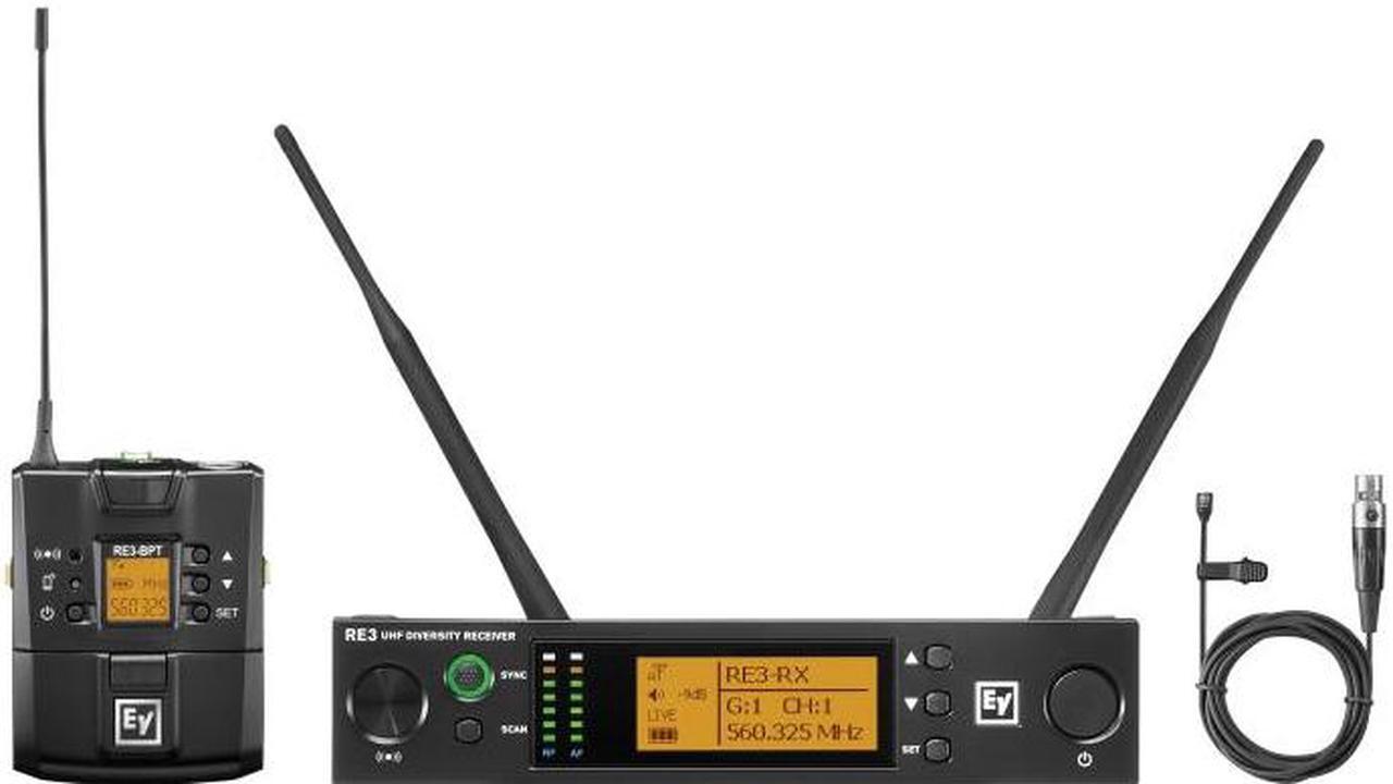 Alt view image 2 of 2 - RE3BPOL5H Wireless UHF Omni Lavalier Set with OL3 Mic 560-596 MHz
