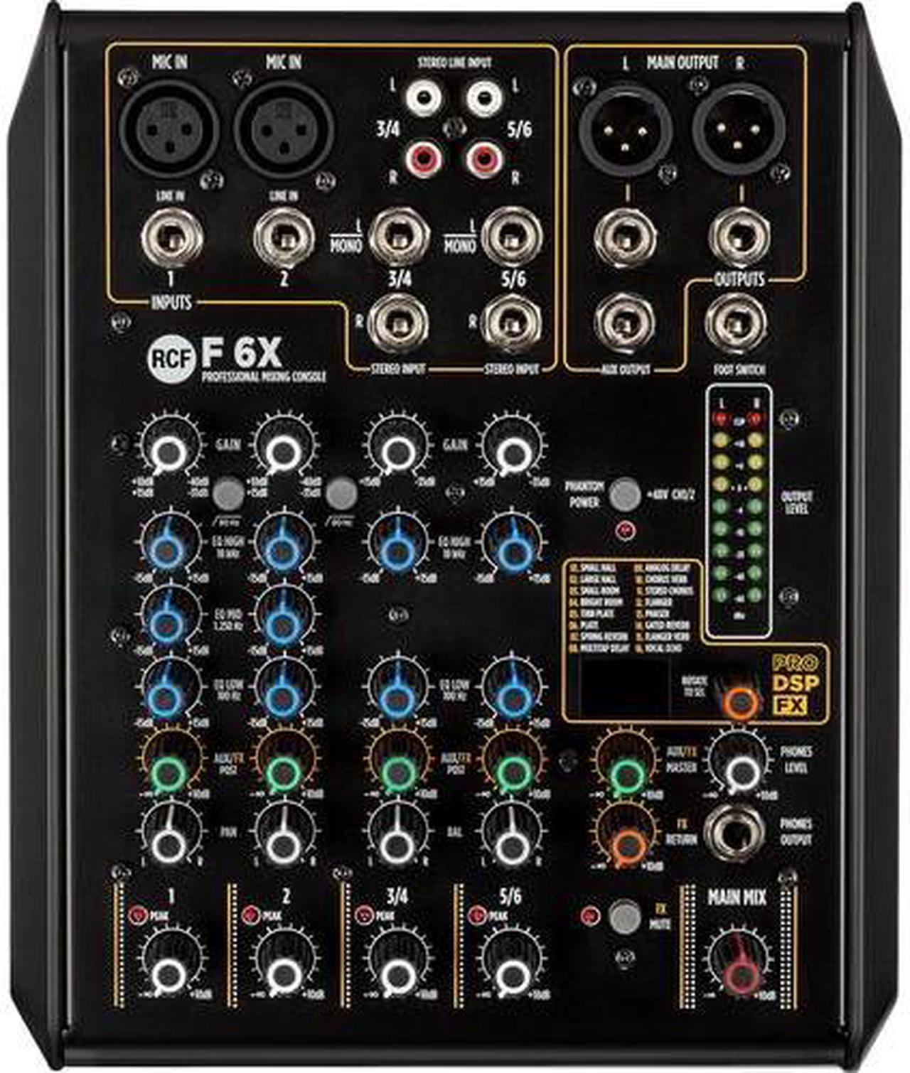Alt view image 20 of 20 - 6 Channel Mixer w/ FX By RCF
