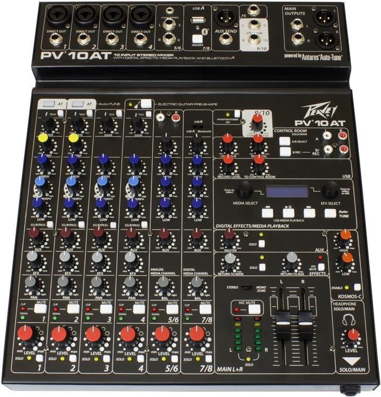 Alt view image 13 of 13 - Peavey PV 10 AT Mixer with Autotune